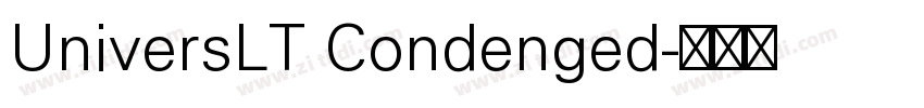 UniversLT Condenged字体转换